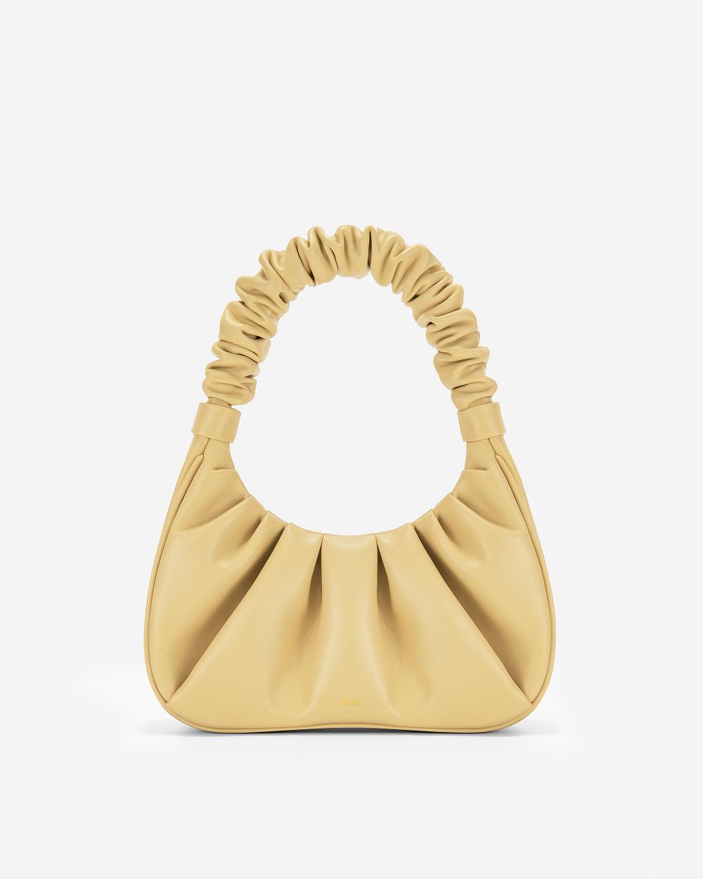 Torebki JW PEI Gabbi Ruched Hobo Women Khaki | PL1102DN