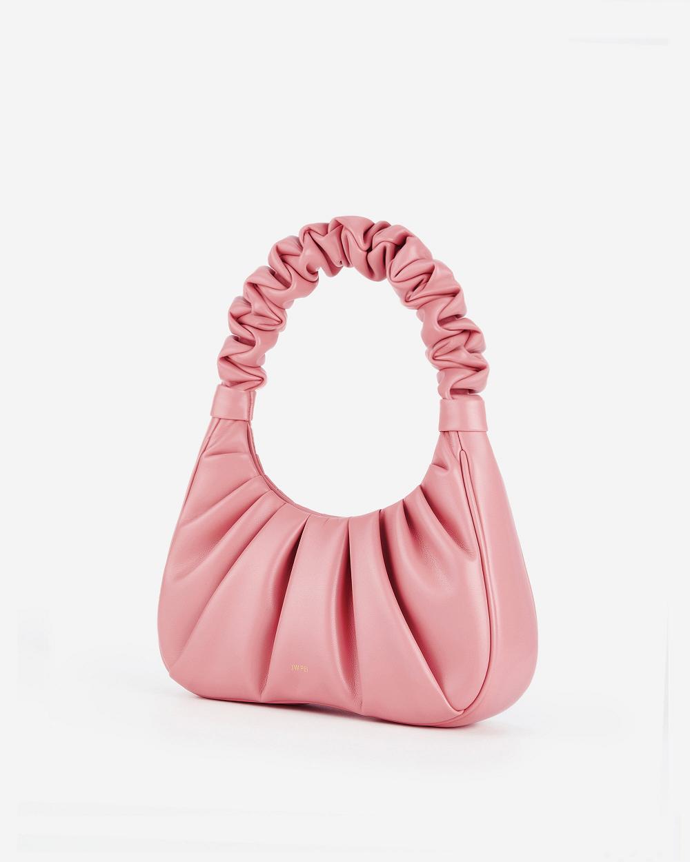Torebki JW PEI Gabbi Ruched Hobo Women Różowe | PL1110XF