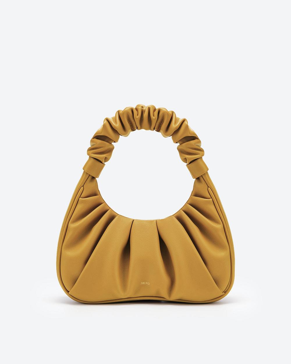 Torebki JW PEI Gabbi Ruched Hobo Women Żółte Brązowe | PL1112VD