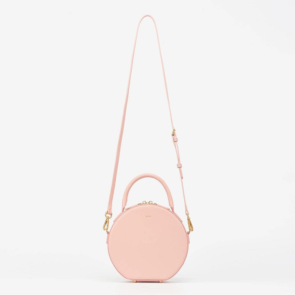 Torebki JW PEI Mini Circle Top Handle Women Różowe | PL1128DN