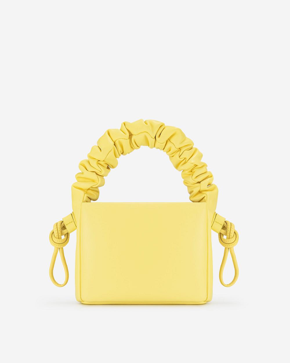 Torebki JW PEI Rylee Pofałdowany Drawstring Top Handle Women Żółte | PL1145RW